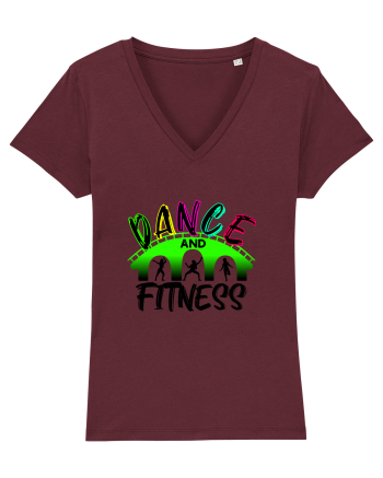 DANCE  and FITNESS Burgundy