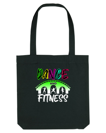 DANCE  and FITNESS white Black