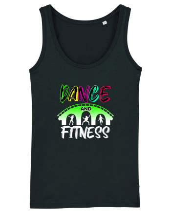 DANCE  and FITNESS white Black