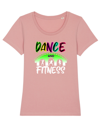 DANCE  and FITNESS white Canyon Pink