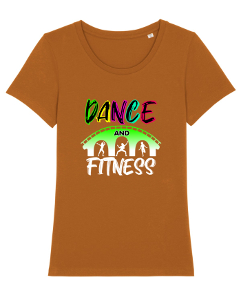 DANCE  and FITNESS white Roasted Orange
