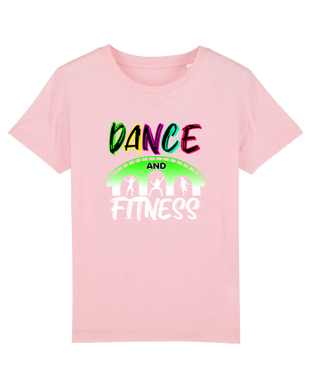 DANCE  and FITNESS white Cotton Pink