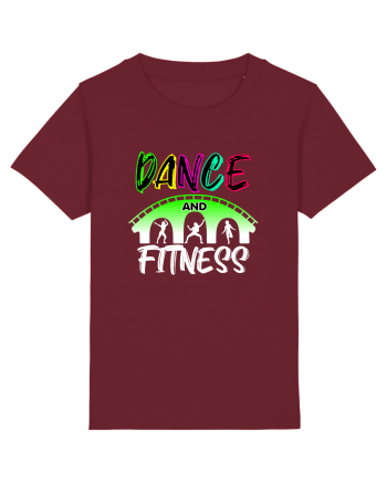 DANCE  and FITNESS white Burgundy