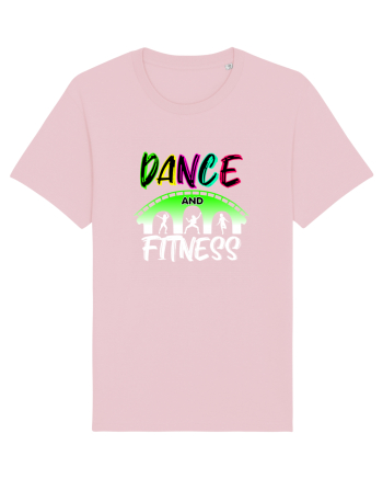 DANCE  and FITNESS white Cotton Pink
