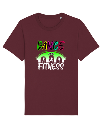 DANCE  and FITNESS white Burgundy