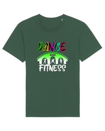 DANCE  and FITNESS white Bottle Green