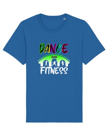 DANCE  and FITNESS white Royal Blue