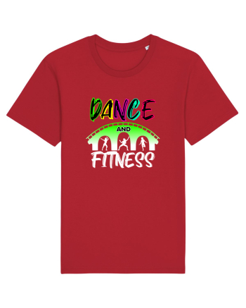 DANCE  and FITNESS white Red