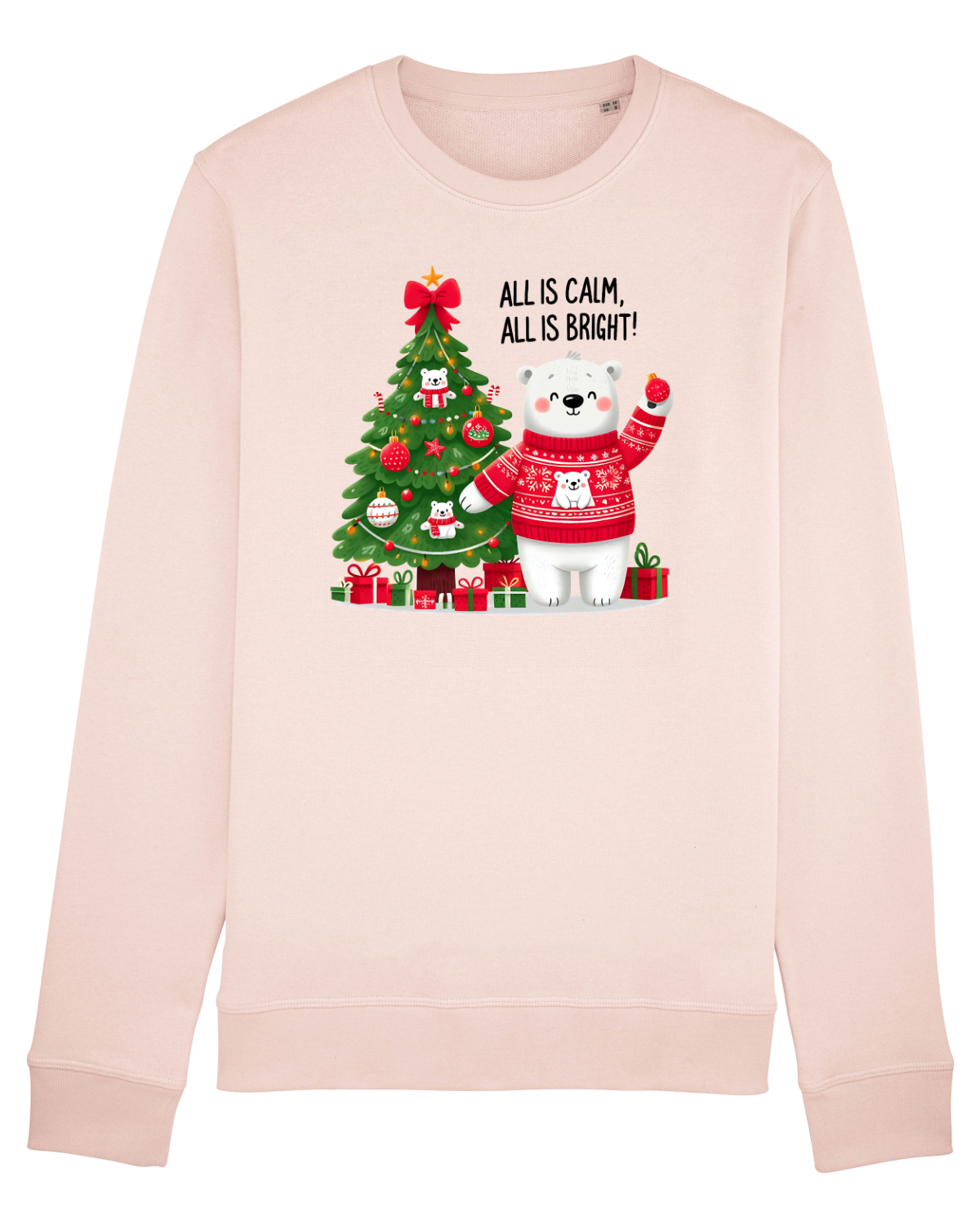 Bluză mânecă lungă Unisex Rise Candy Pink