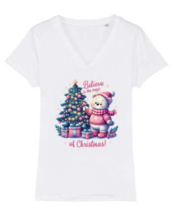 cu ursuleți si urări de Crăciun - Believe in the magic of Christmas White