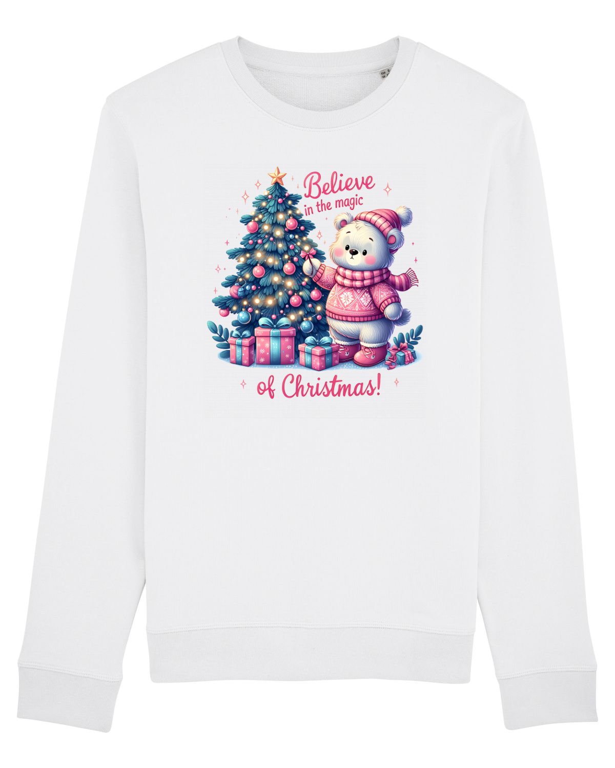 Bluză mânecă lungă Unisex Rise White