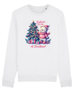 cu ursuleți si urări de Crăciun - Believe in the magic of Christmas Bluză mânecă lungă Unisex Rise