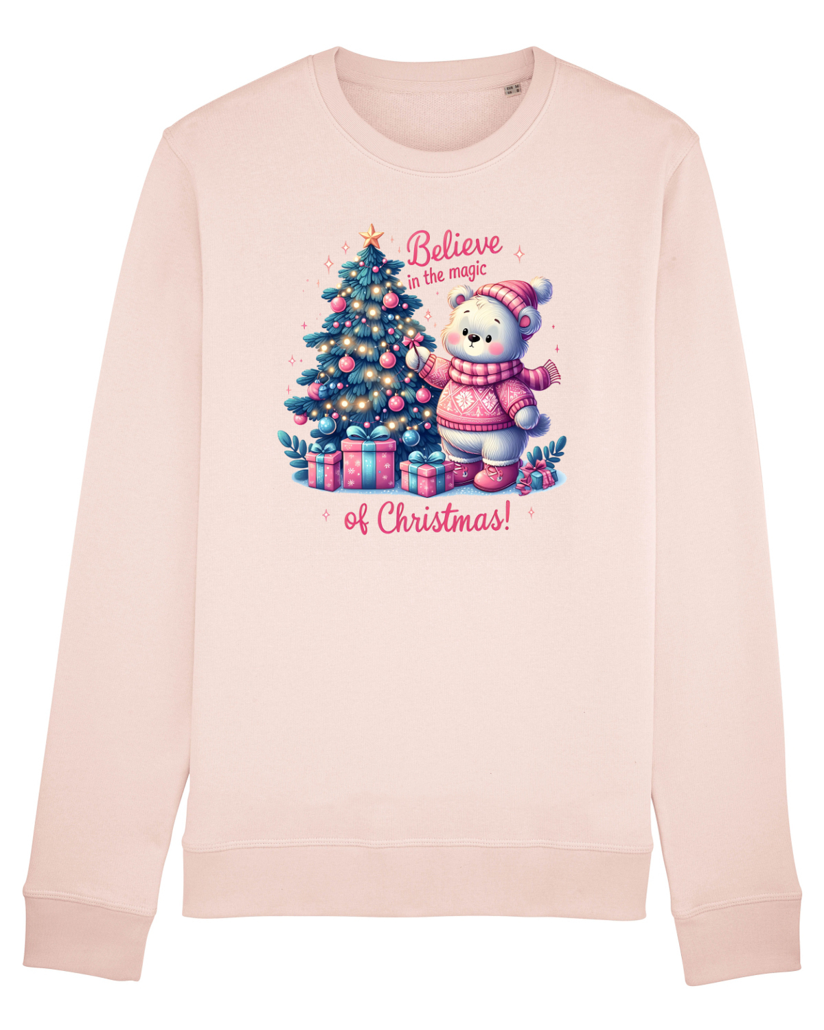Bluză mânecă lungă Unisex Rise Candy Pink
