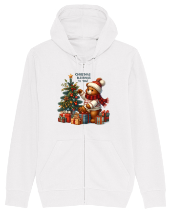 cu ursuleți si urări de Crăciun - Christmas blessings to you White