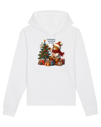 cu ursuleți si urări de Crăciun - Christmas blessings to you White