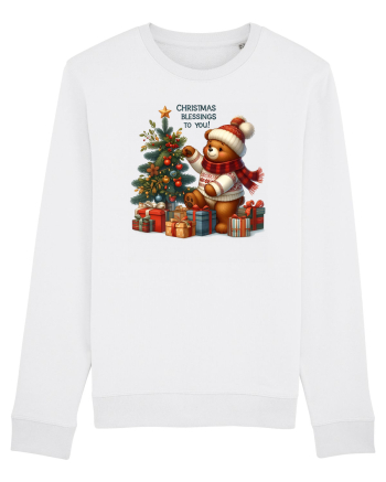 cu ursuleți si urări de Crăciun - Christmas blessings to you White