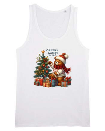 cu ursuleți si urări de Crăciun - Christmas blessings to you White
