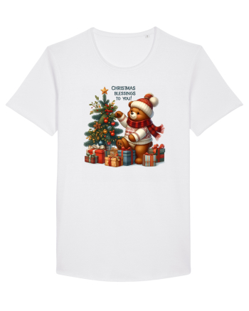 cu ursuleți si urări de Crăciun - Christmas blessings to you White