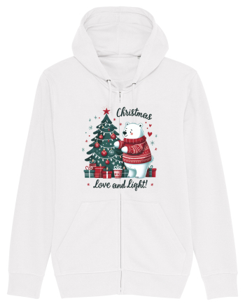cu ursuleți si urări de Crăciun - Christmas love and light White