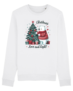 cu ursuleți si urări de Crăciun - Christmas love and light Bluză mânecă lungă Unisex Rise