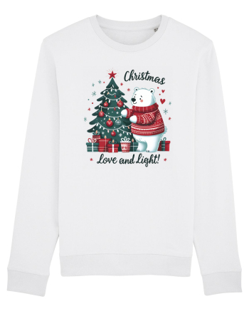 cu ursuleți si urări de Crăciun - Christmas love and light White