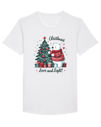 cu ursuleți si urări de Crăciun - Christmas love and light White