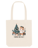 cu ursuleți si urări de Crăciun - Christmas vibes only Sacoșă textilă