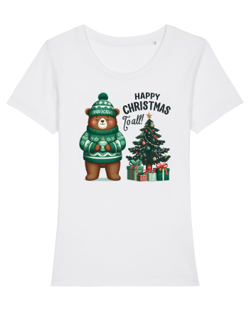 cu ursuleți si urări de Crăciun - Happy Christmas to all White