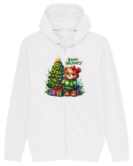 cu ursuleți si urări de Crăciun - Happy Holidays Hanorac cu fermoar Unisex Connector