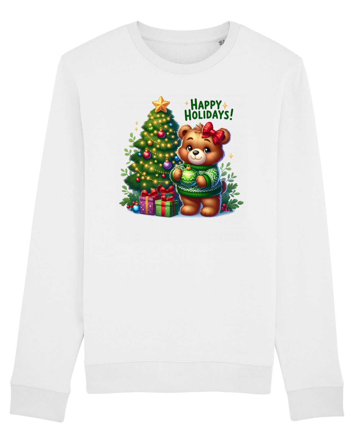 Bluză mânecă lungă Unisex Rise White
