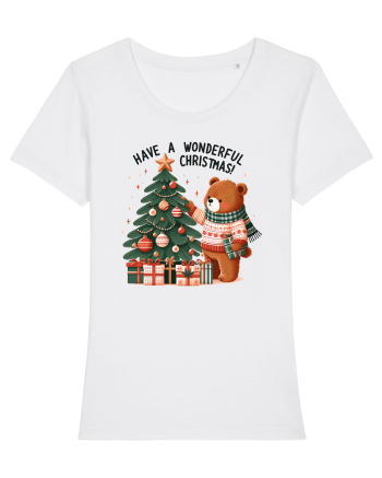 cu ursuleți si urări de Crăciun - Have a wonderful Christmas White