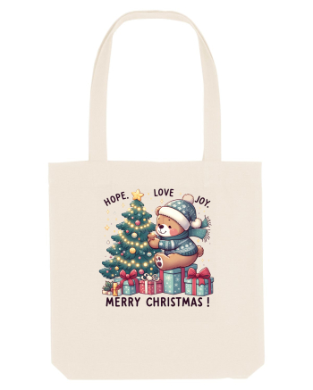cu ursuleți si urări de Crăciun - Hope - Love - Joy Natural