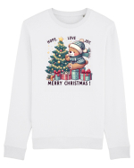 cu ursuleți si urări de Crăciun - Hope - Love - Joy Bluză mânecă lungă Unisex Rise