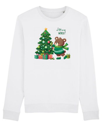 cu ursuleți si urări de Crăciun - Joy to the world White