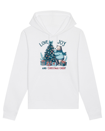 cu ursuleți si urări de Crăciun - Love, Joy and Christmas Cheer White