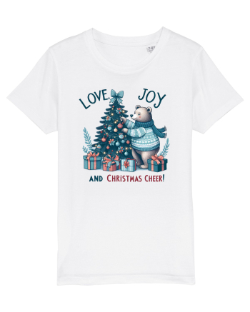 cu ursuleți si urări de Crăciun - Love, Joy and Christmas Cheer White