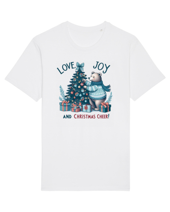 cu ursuleți si urări de Crăciun - Love, Joy and Christmas Cheer White
