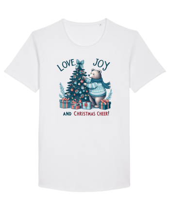 cu ursuleți si urări de Crăciun - Love, Joy and Christmas Cheer White
