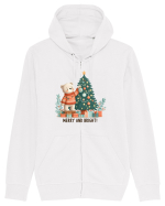 cu ursuleți si urări de Crăciun - Merry and Bright Hanorac cu fermoar Unisex Connector
