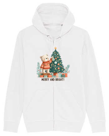 cu ursuleți si urări de Crăciun - Merry and Bright White