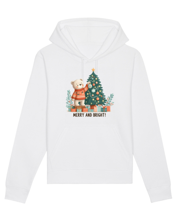 cu ursuleți si urări de Crăciun - Merry and Bright White