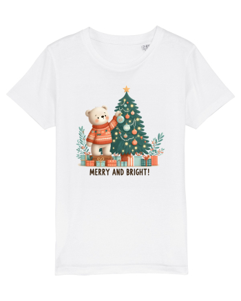 cu ursuleți si urări de Crăciun - Merry and Bright White