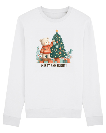 cu ursuleți si urări de Crăciun - Merry and Bright White