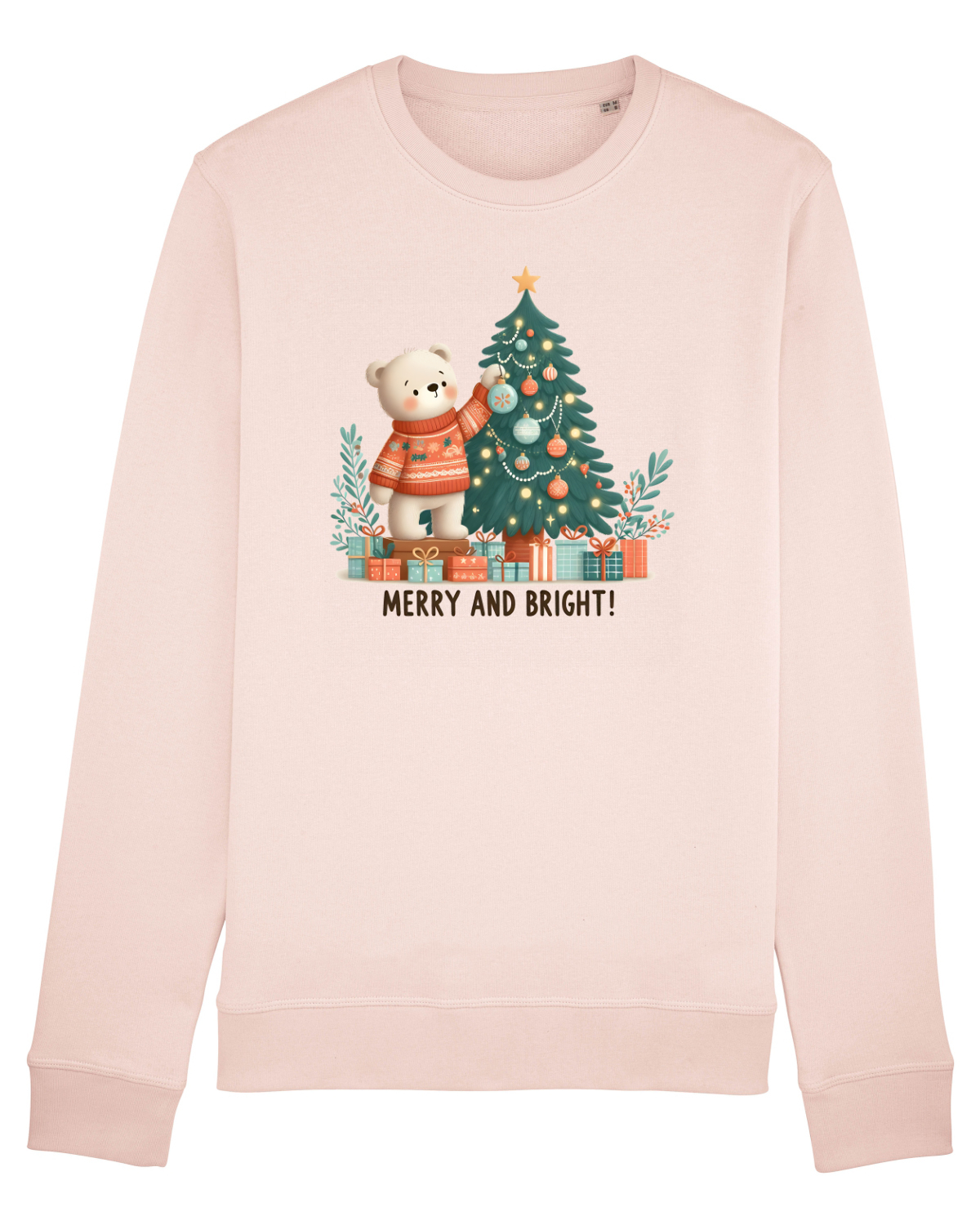 Bluză mânecă lungă Unisex Rise Candy Pink