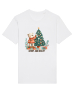 cu ursuleți si urări de Crăciun - Merry and Bright Tricou mânecă scurtă Unisex Rocker