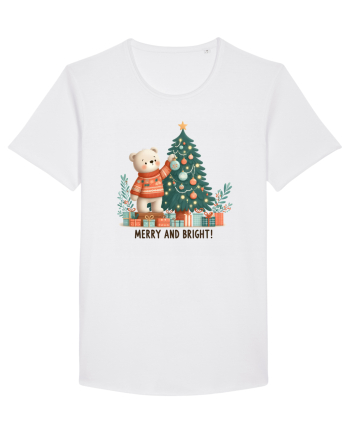 cu ursuleți si urări de Crăciun - Merry and Bright White
