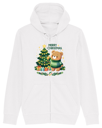 cu ursuleți si urări de Crăciun - Merry Christmas White