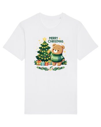 cu ursuleți si urări de Crăciun - Merry Christmas White