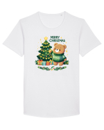 cu ursuleți si urări de Crăciun - Merry Christmas Tricou mânecă scurtă guler larg Bărbat Skater
