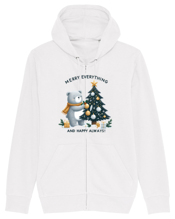 cu ursuleți si urări de Crăciun - Merry everything and happy always White